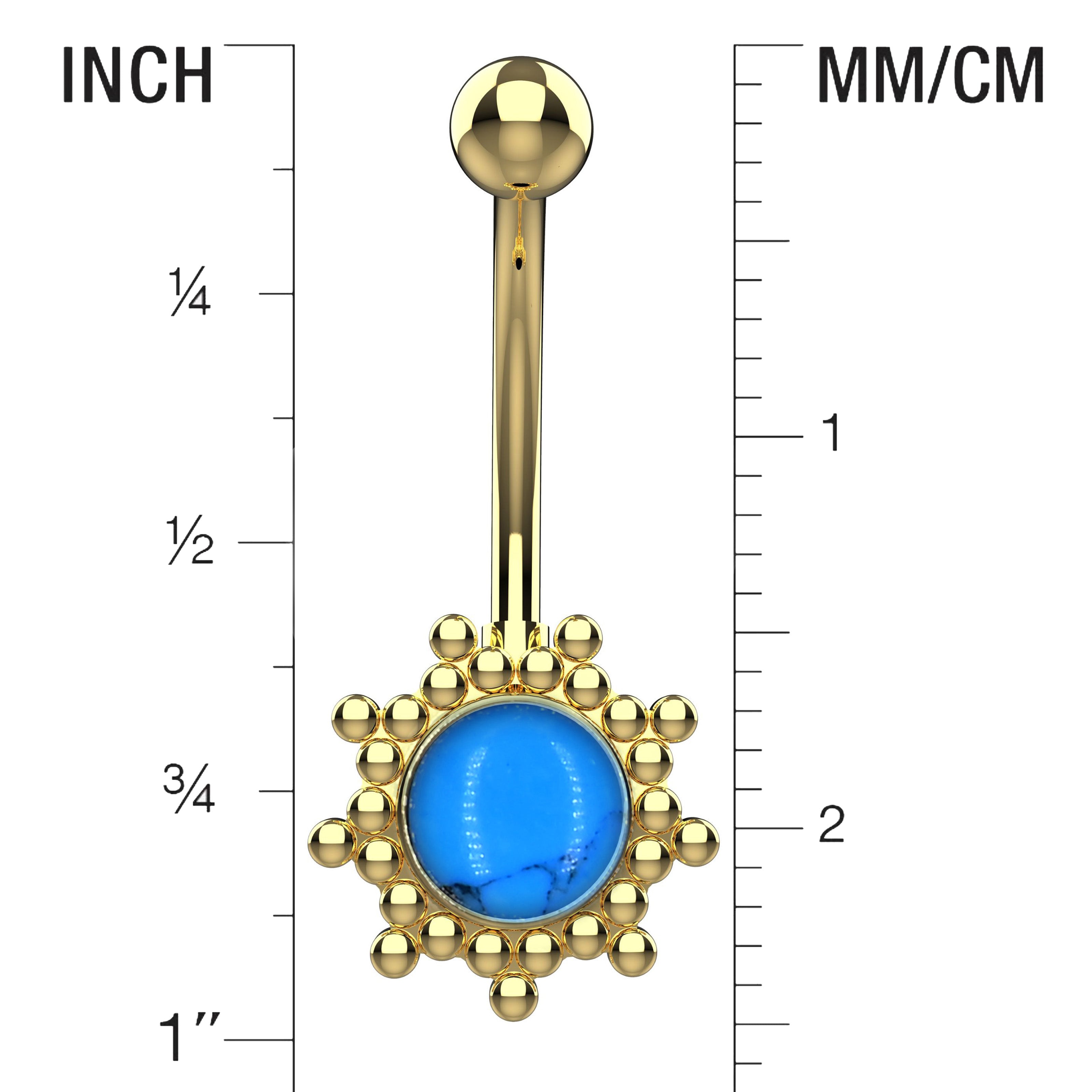 Belly Button Ring Piercing - Size Guide