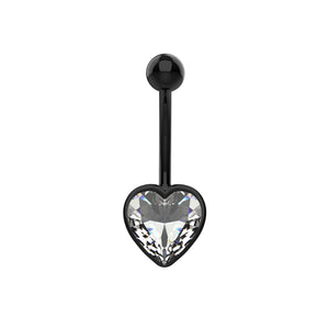 heart design belly piercing jewellery