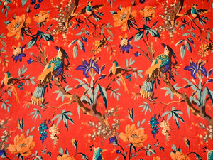 Orange Fabric Material