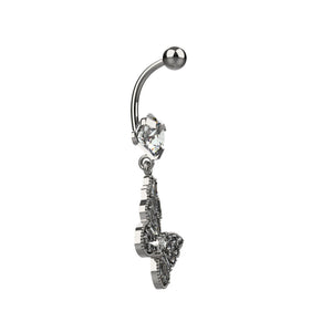 women’s butterfly belly piercing jewelry