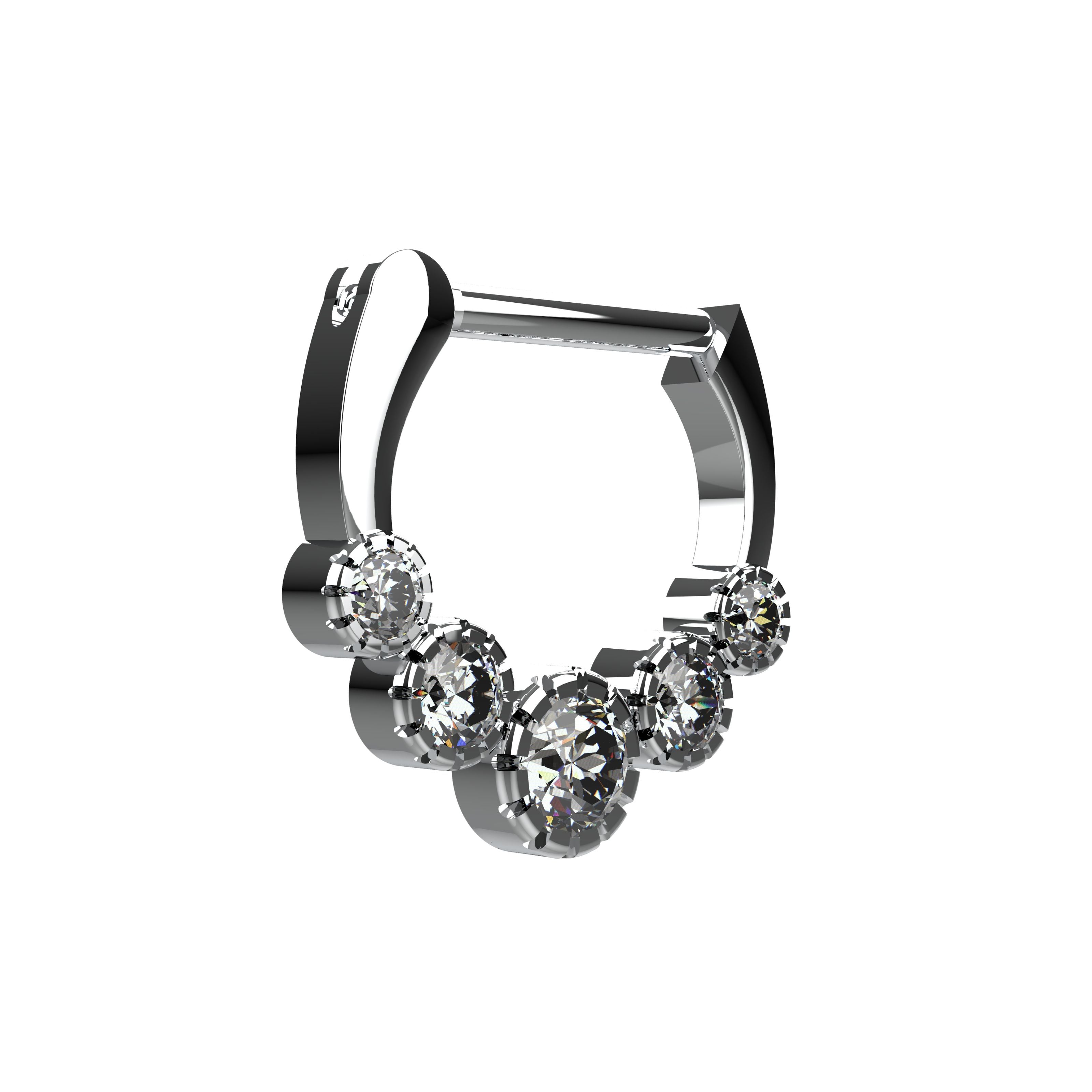 gold bulak septum ring - tribal septum ring for women