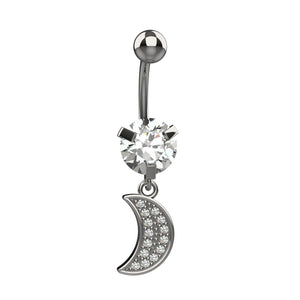 Belly button ring with 
