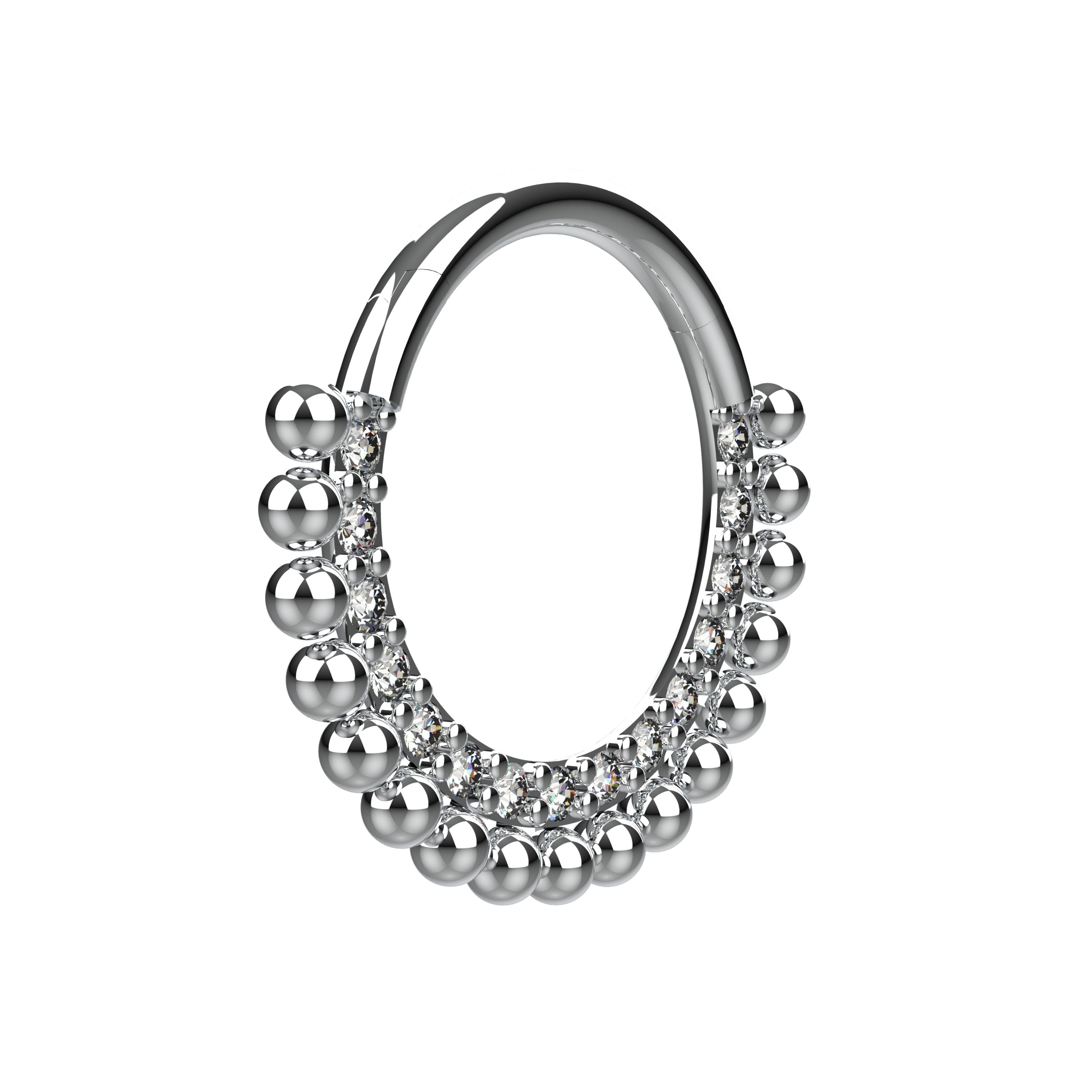 indian traditional nose jewellery - tribal septum jewellery for women