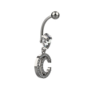 moon belly piercing ring - belly rings piercing jewellery india
