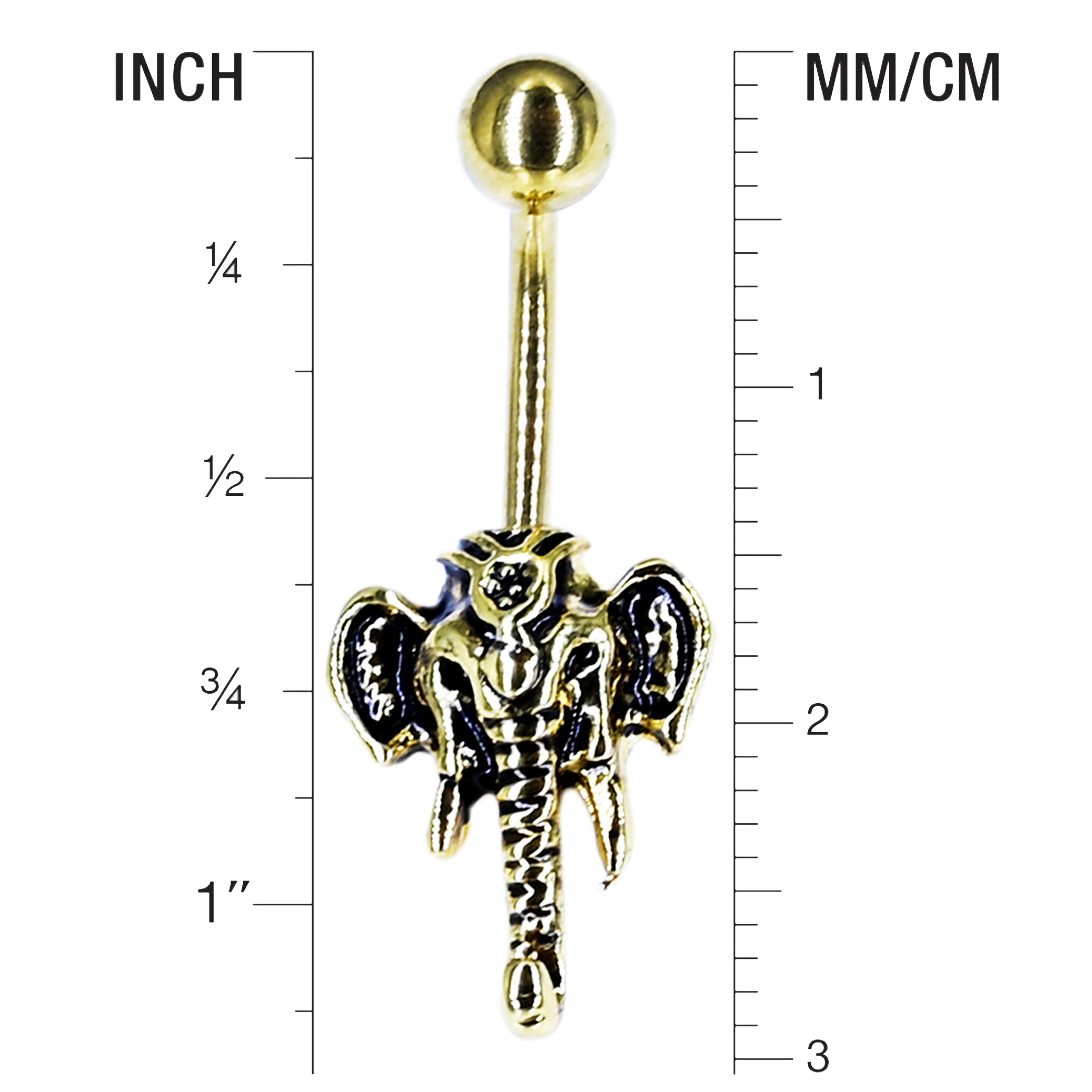 Belly Button Ring Piercing - Size Guide