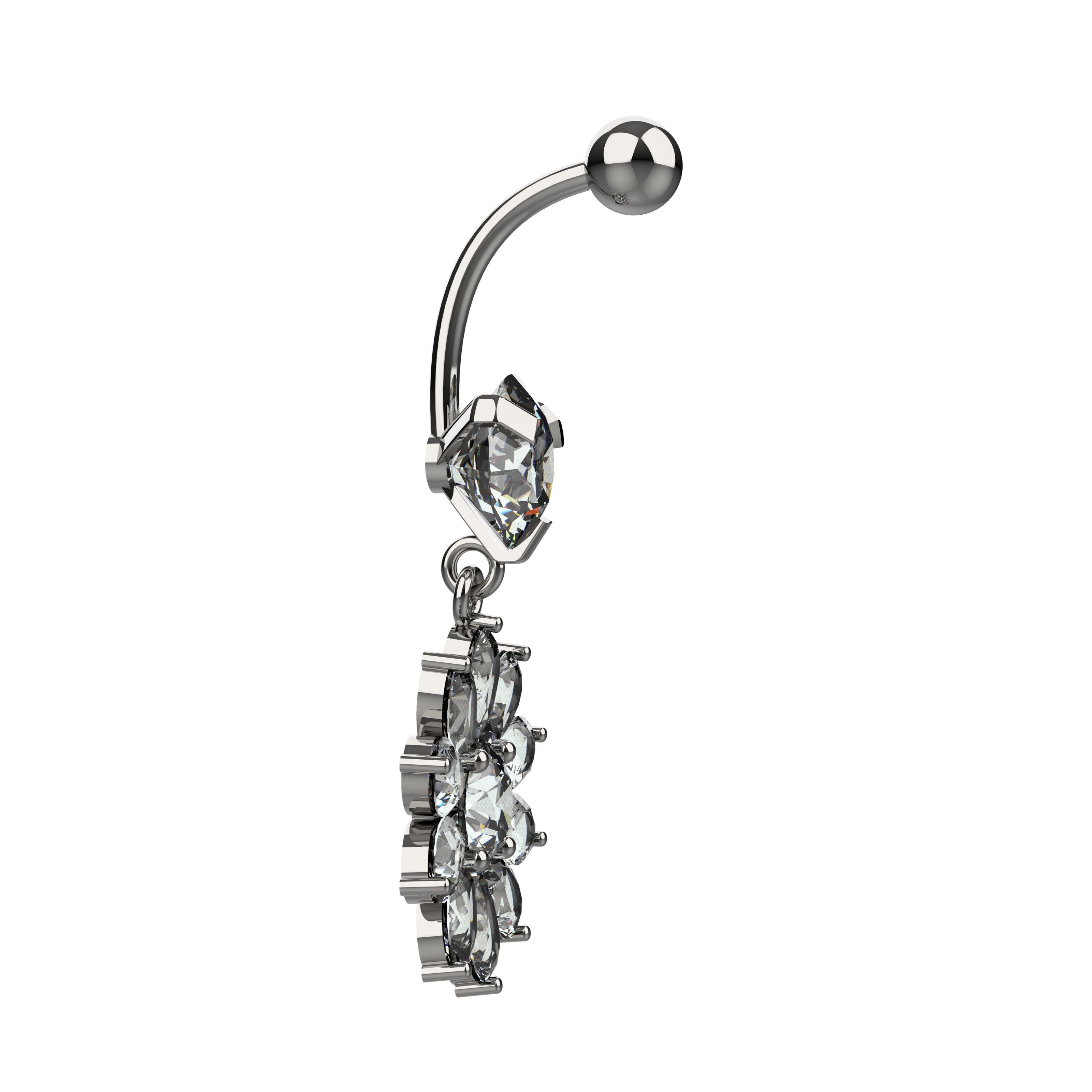 dangle belly button ring stylish navel jewellry