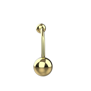 Gold navel piercing jewelry