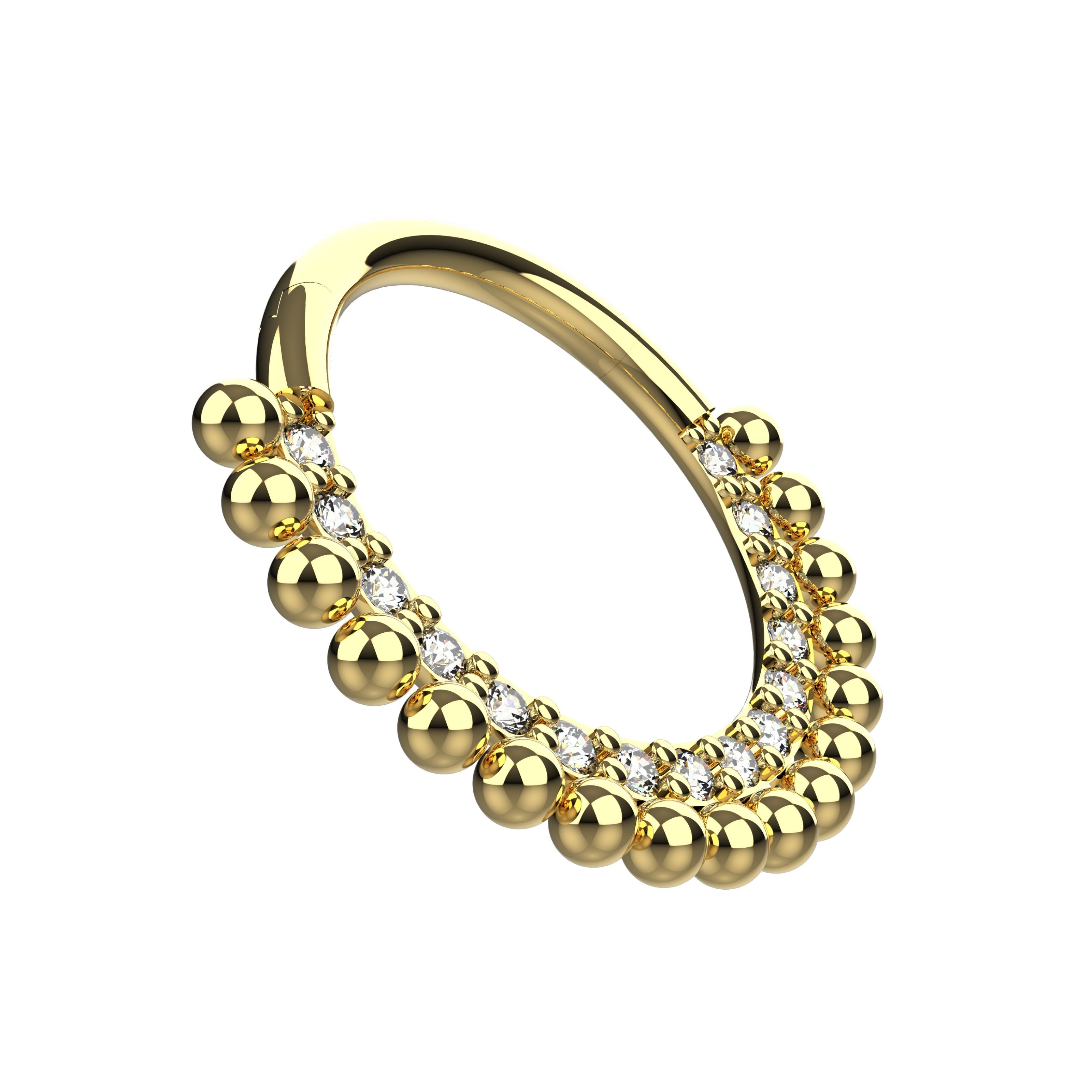 indian tribal septum ring - traditional tribal nose ring