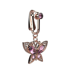 rose gold fake belly button piercing 