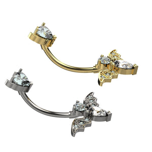  Gold & Silver Belly Ring 