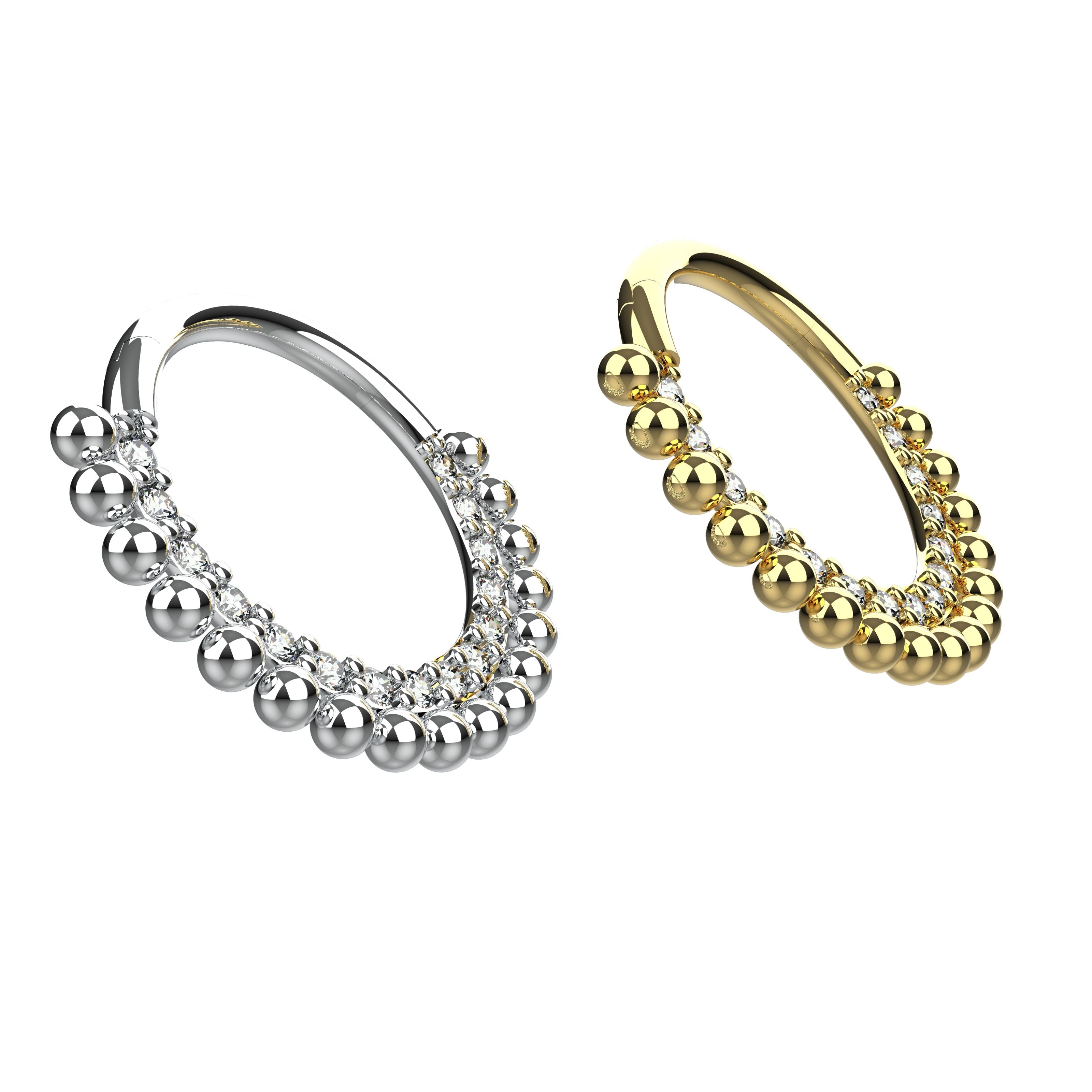 traditional tribal nose ring - indian nose piercing jewellery