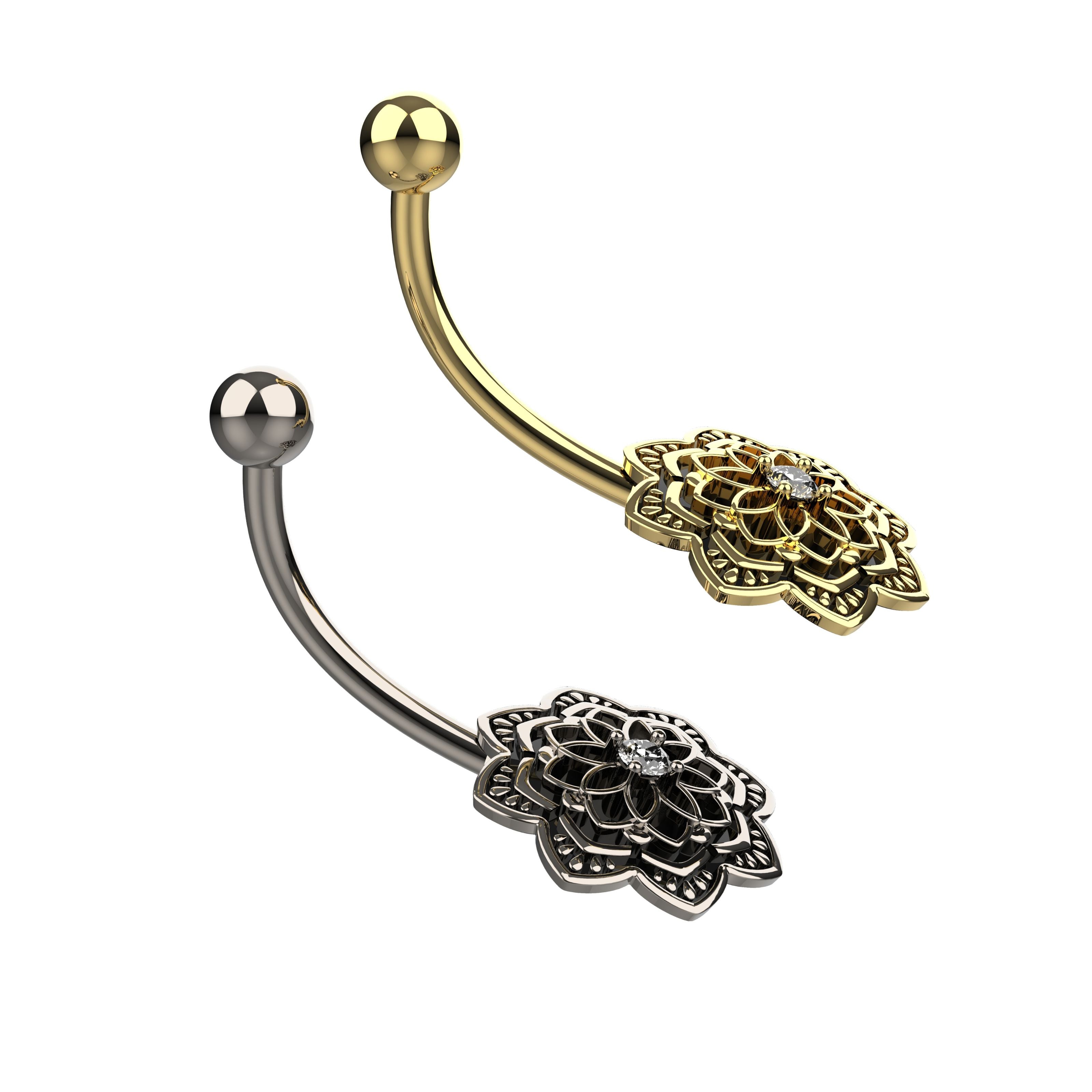 oxidised silver belly ring - indian belly ring piercing jewellery