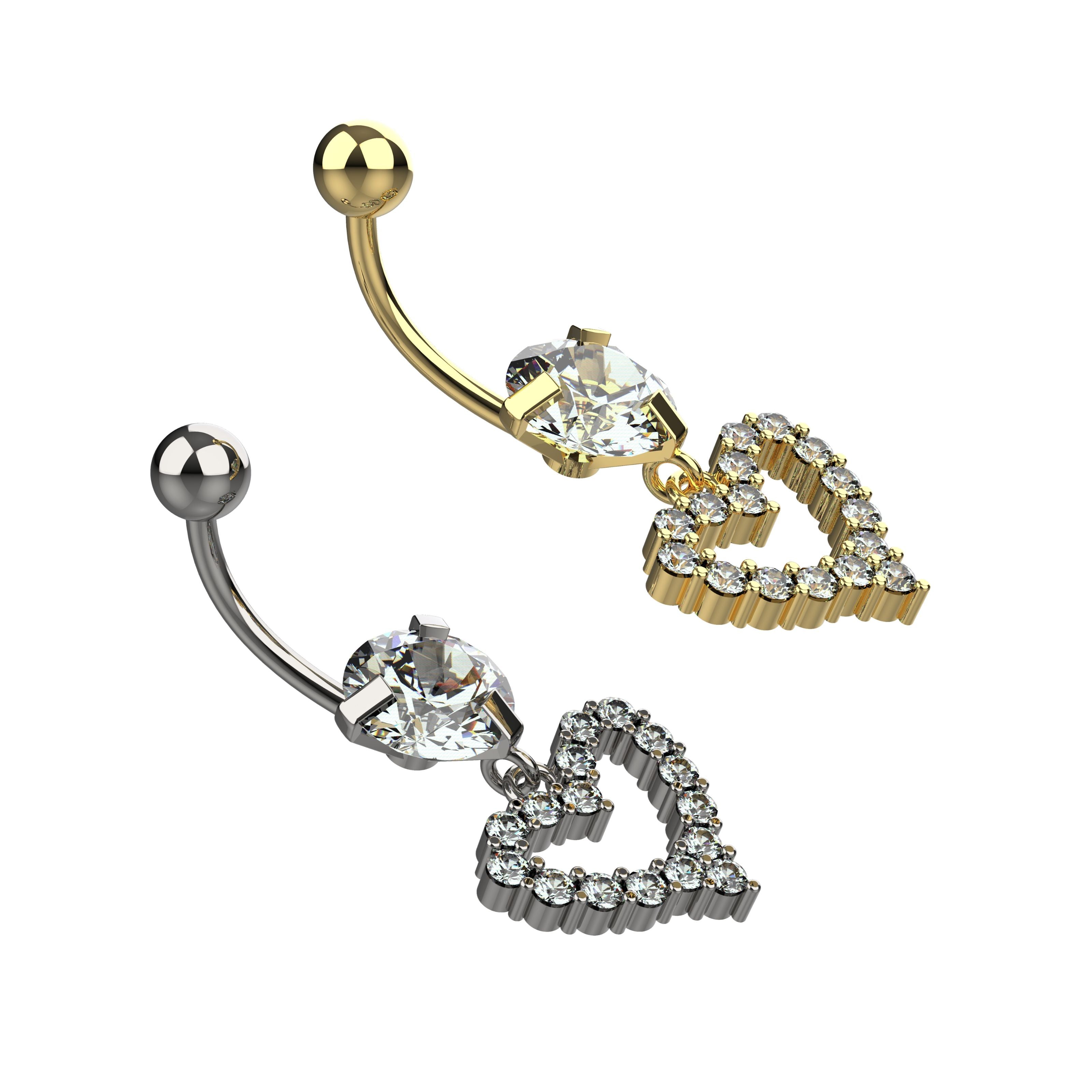 belly piercing jewellery india - indian belly ring for women