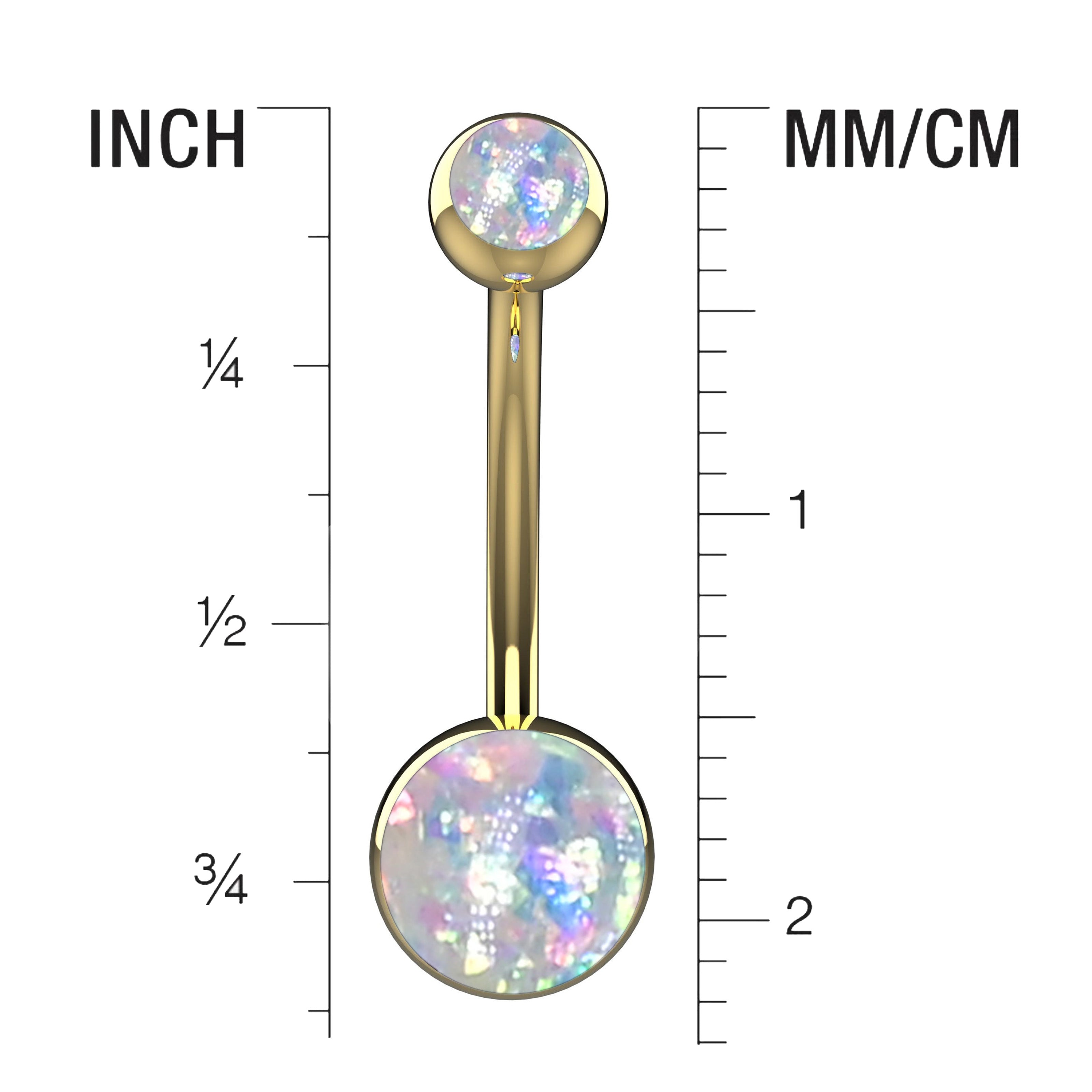 Belly Button Ring Piercing - Size Guide