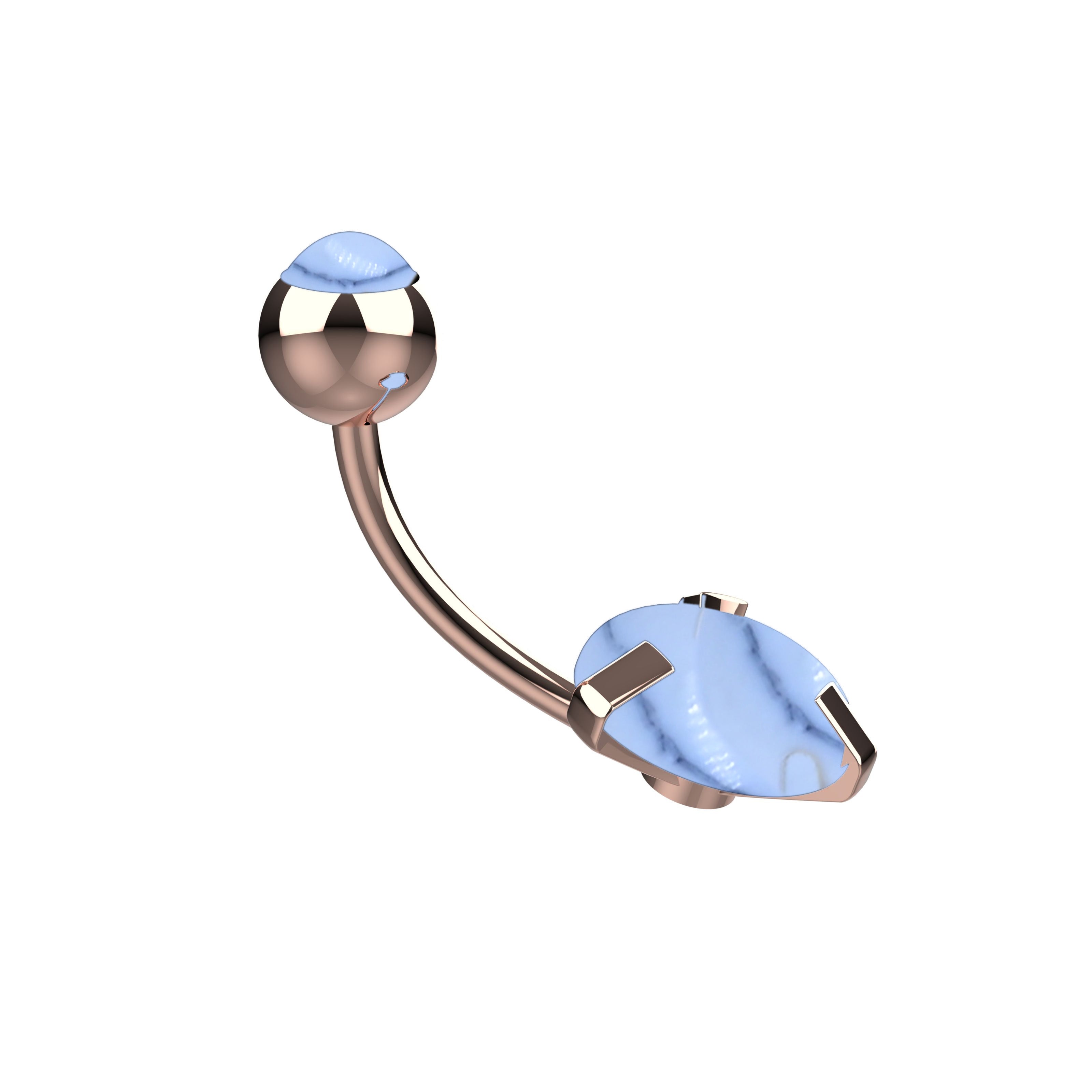 rose gold Belly button ring