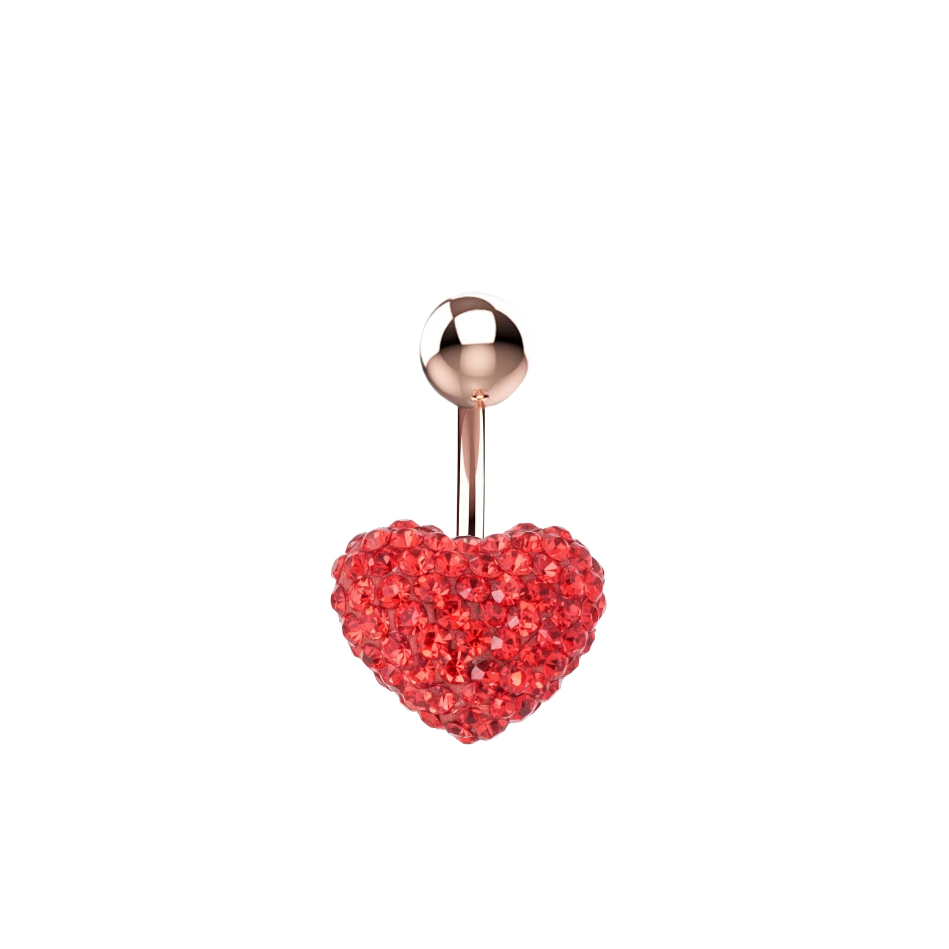 heart belly button ring india - belly button piercing jewellery for women