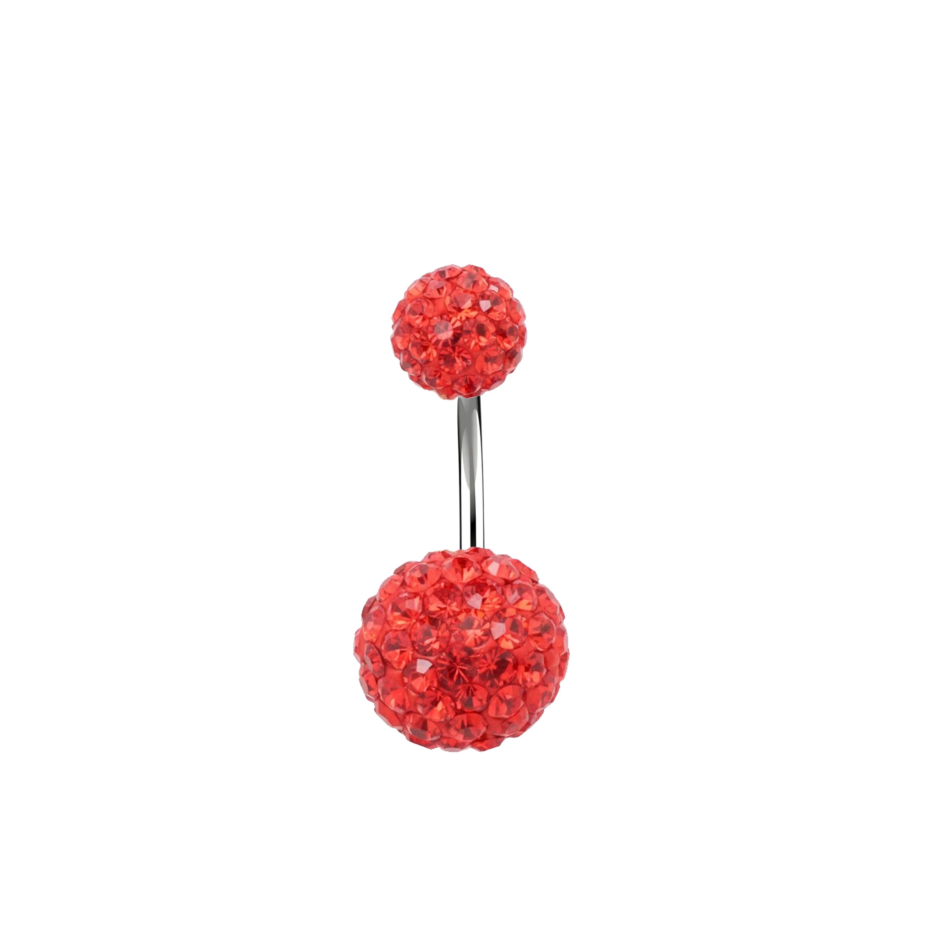 Sparkling Crystal Belly Button Navel Rings for Women & Girls