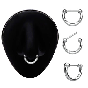 silver septum ring india - traditional septum ring