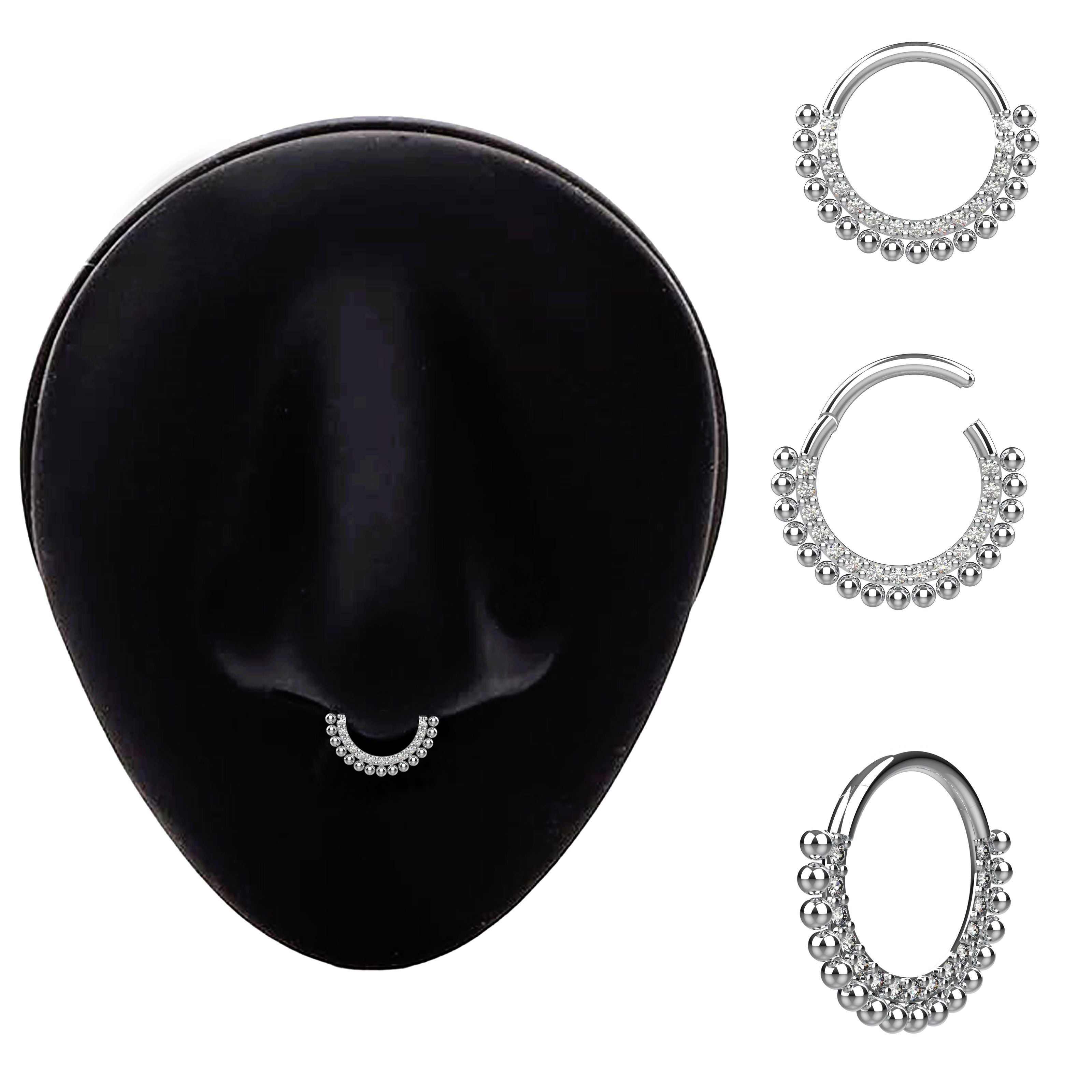 tribal septum ring india - traditional indian septum jewellery