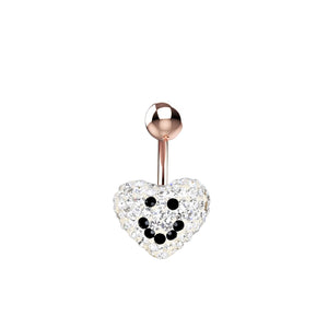 Cubic zircon belly piercing jewelry