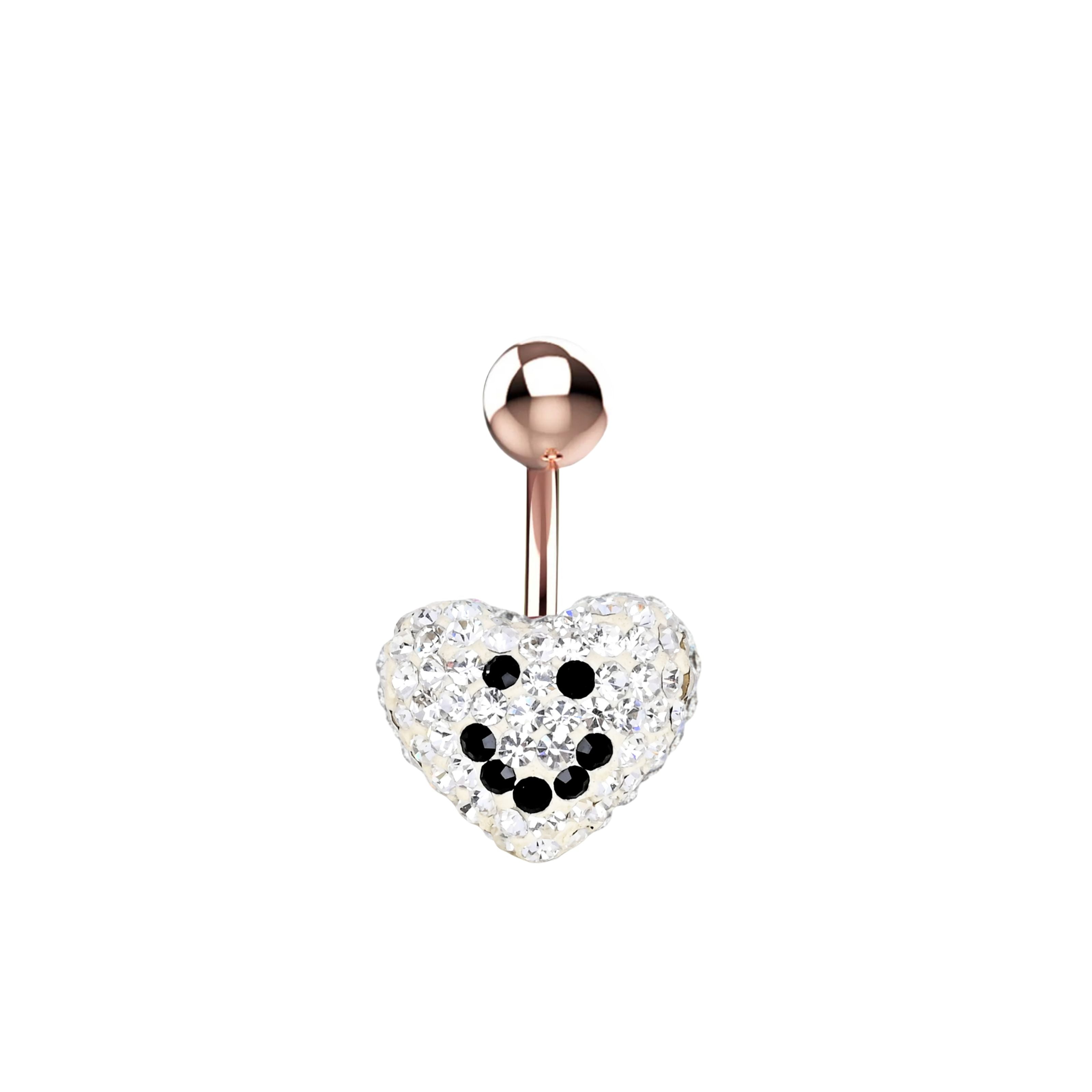 Cubic zircon belly piercing jewelry