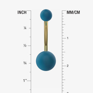Acrylic Belly Button Ring - Gold Plated Belly Ring - IndoLibas