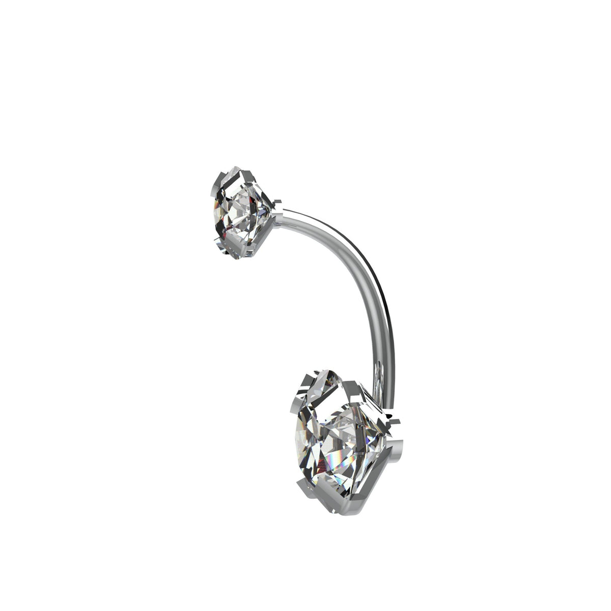 Belly Button Ring - Crystal Navel Piercing Jewelry for Women - IndoLibas