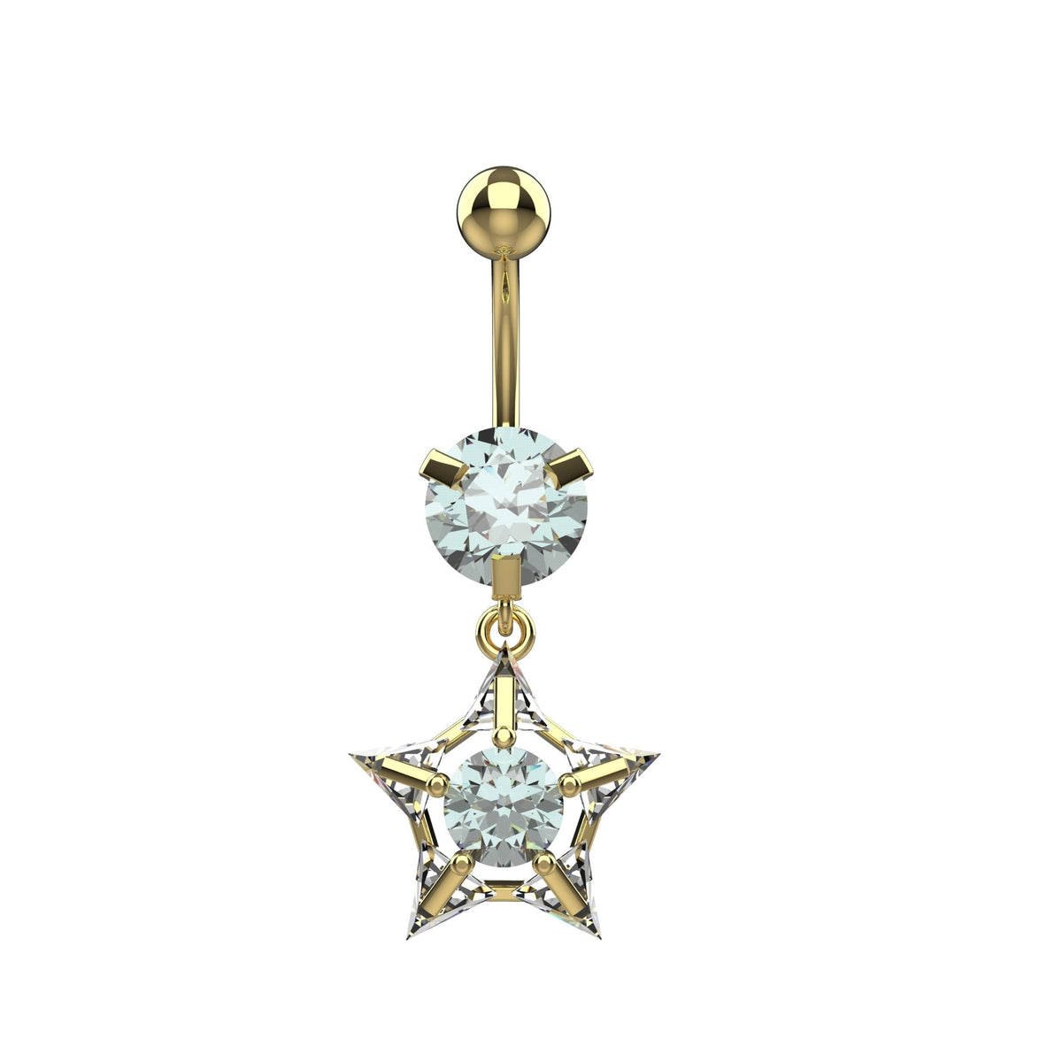 belly piercing jewellery - latest belly button jewelry for india women - IndoLibas