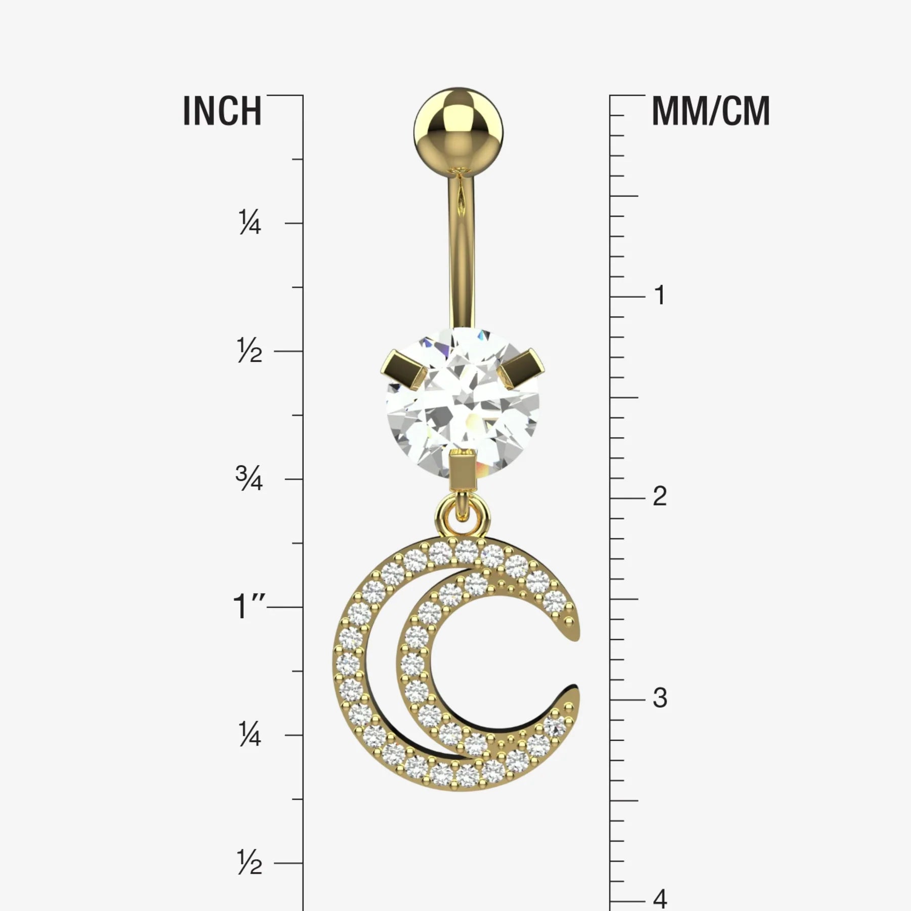 Belly Ring Piercing - Size Guide