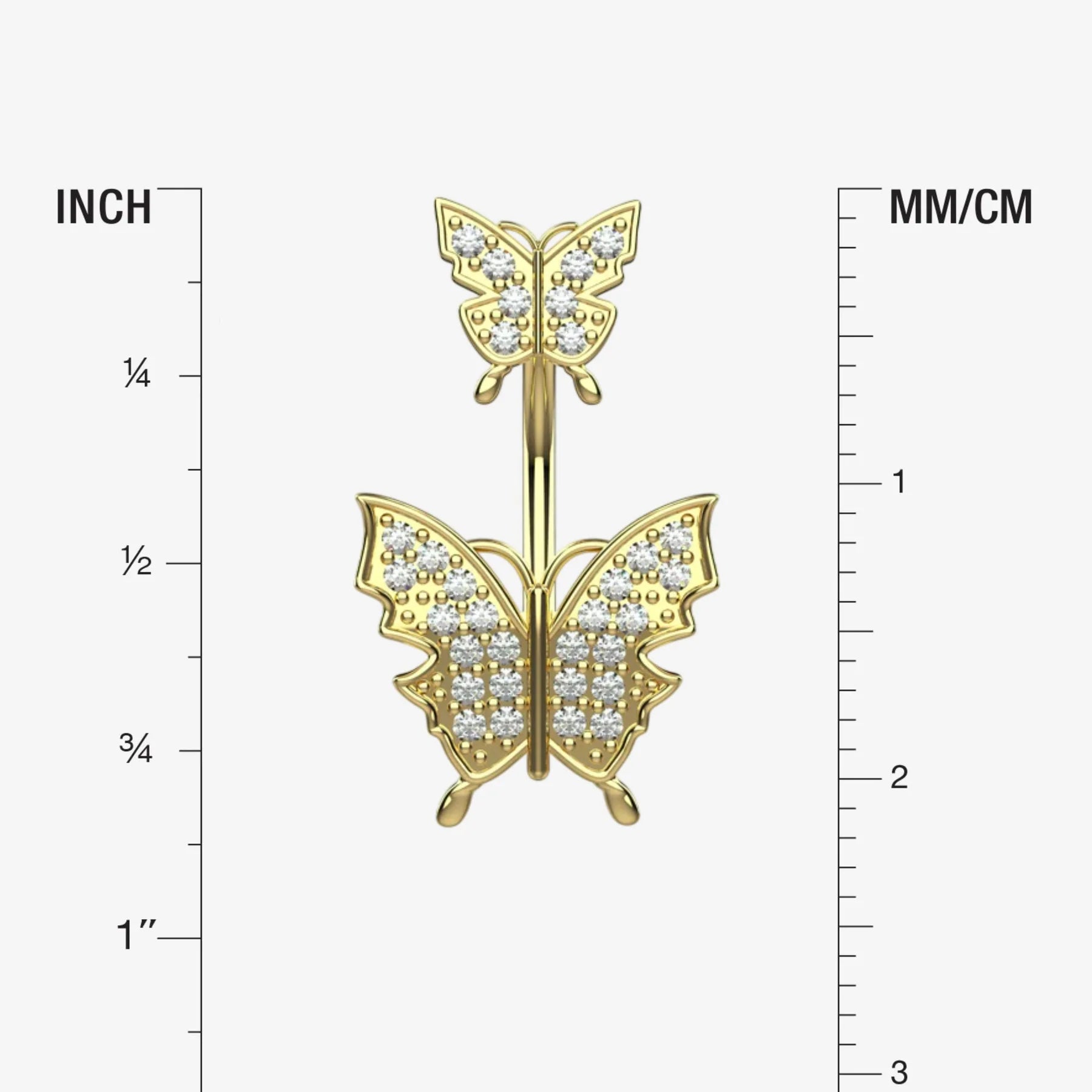 silver butterfly belly ring - gold belly rings piercing india