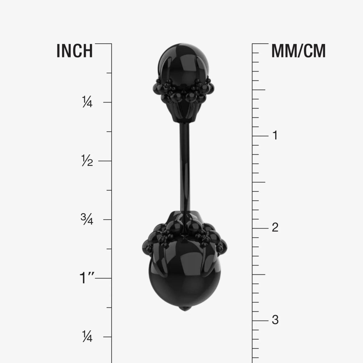 black belly button ring - dainty navel piercing jewelry, cute belly rings - IndoLibas