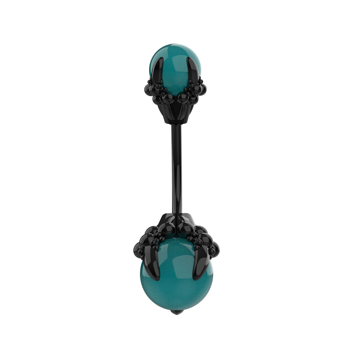 Black Belly Ring - Navel Piercing Jewelry - IndoLibas