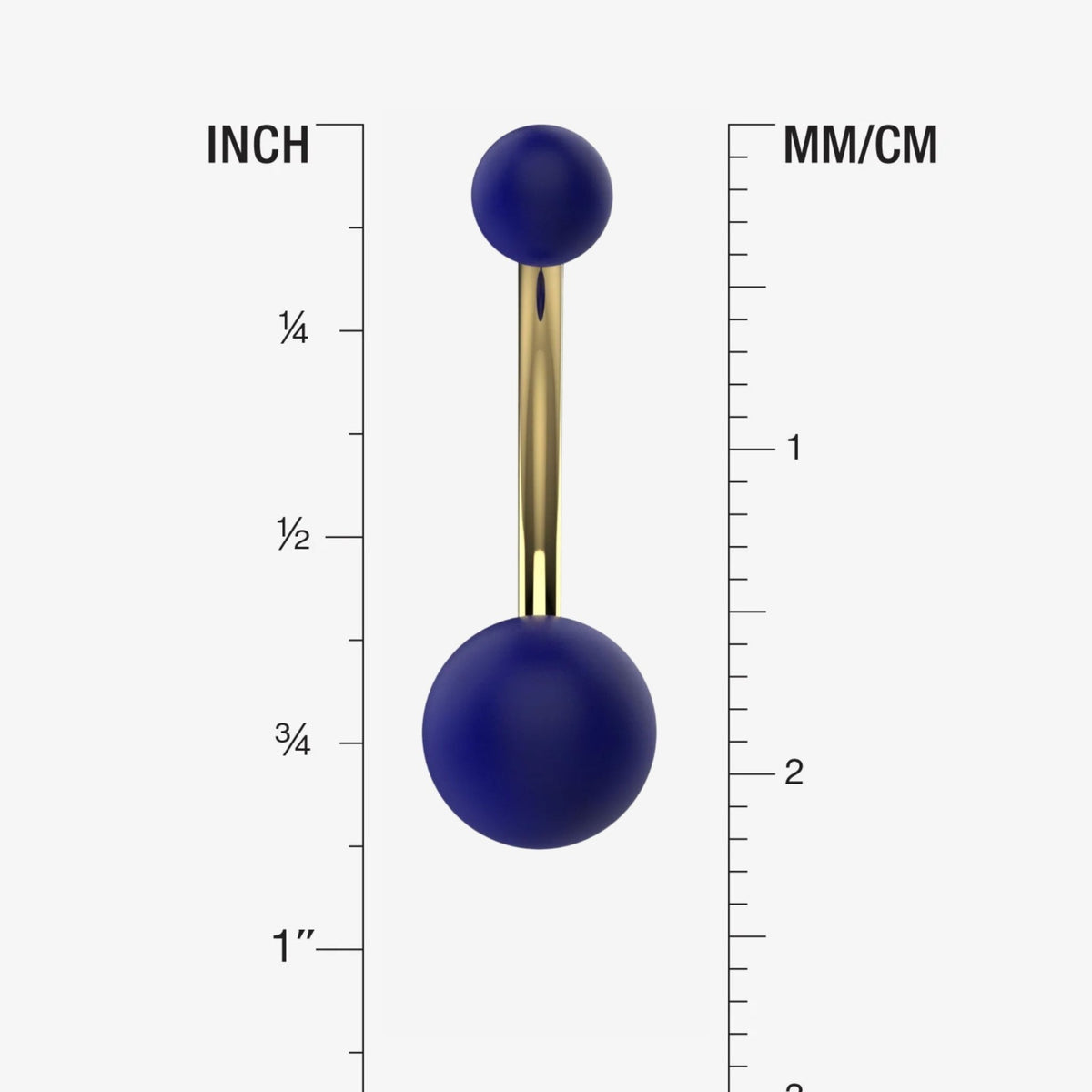 Blue Pearl Navel Ring - Belly Piercing Jewelry - IndoLibas