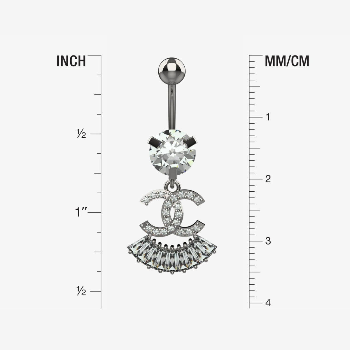 branded belly piercing jewellery - latest silver belly button piercing - IndoLibas