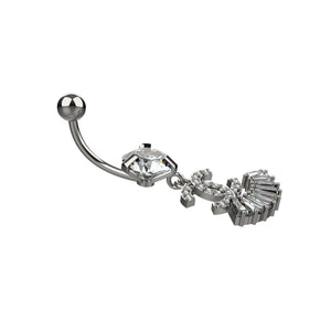 branded belly piercing jewellery - latest silver belly button piercing - IndoLibas