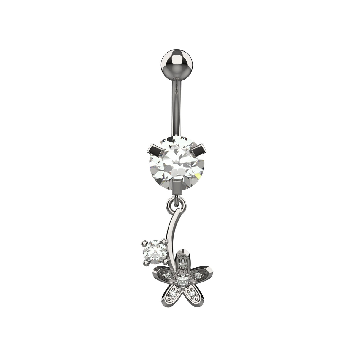 BTS Belly Ring - Gold Plated Belly Piercing Jewelry for Women - IndoLibas