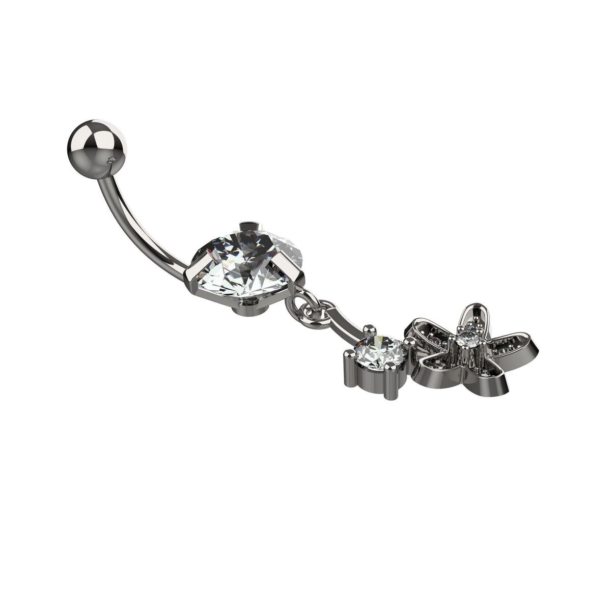 BTS Belly Ring - Gold Plated Belly Piercing Jewelry for Women - IndoLibas
