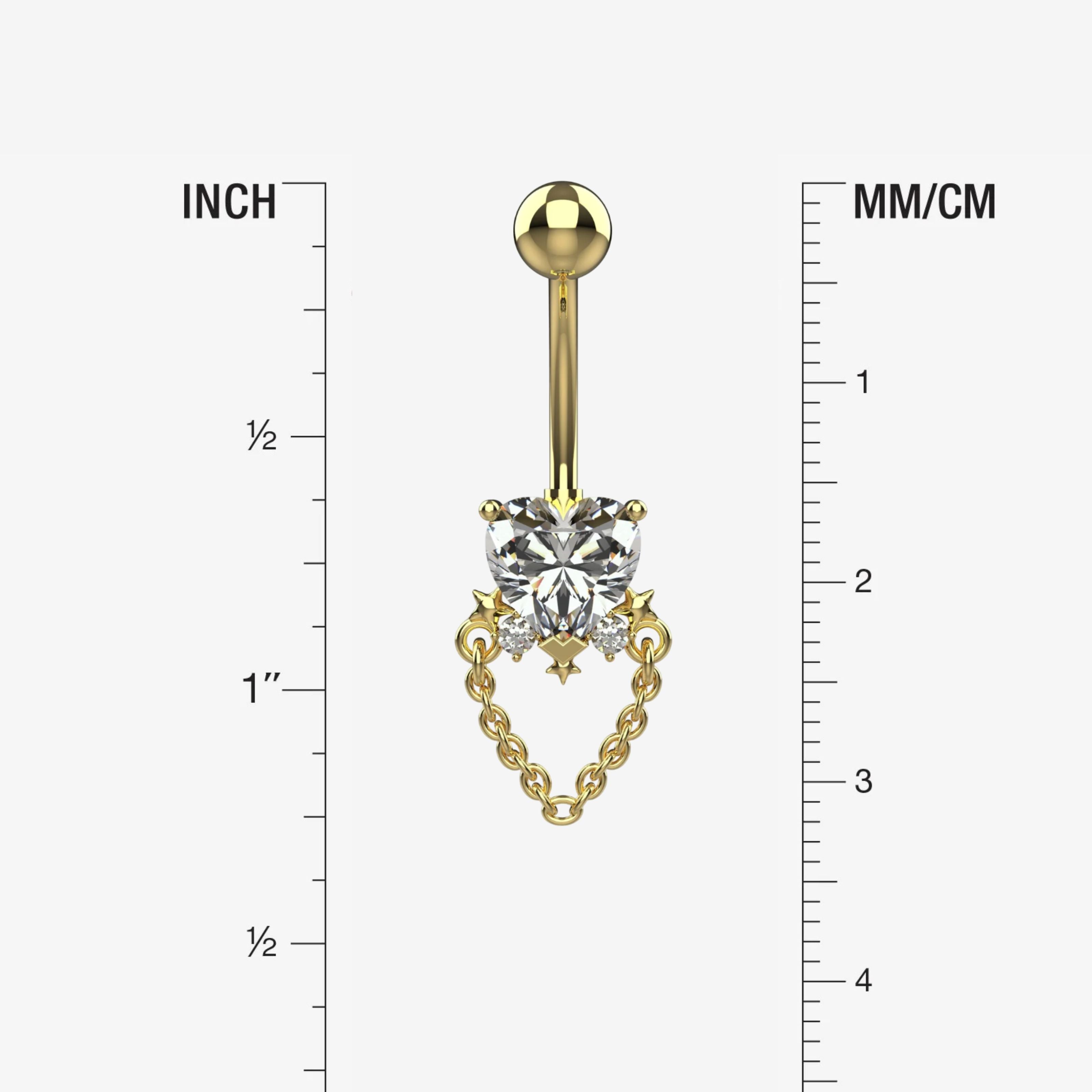 Belly Button Ring Piercing - Size Guide