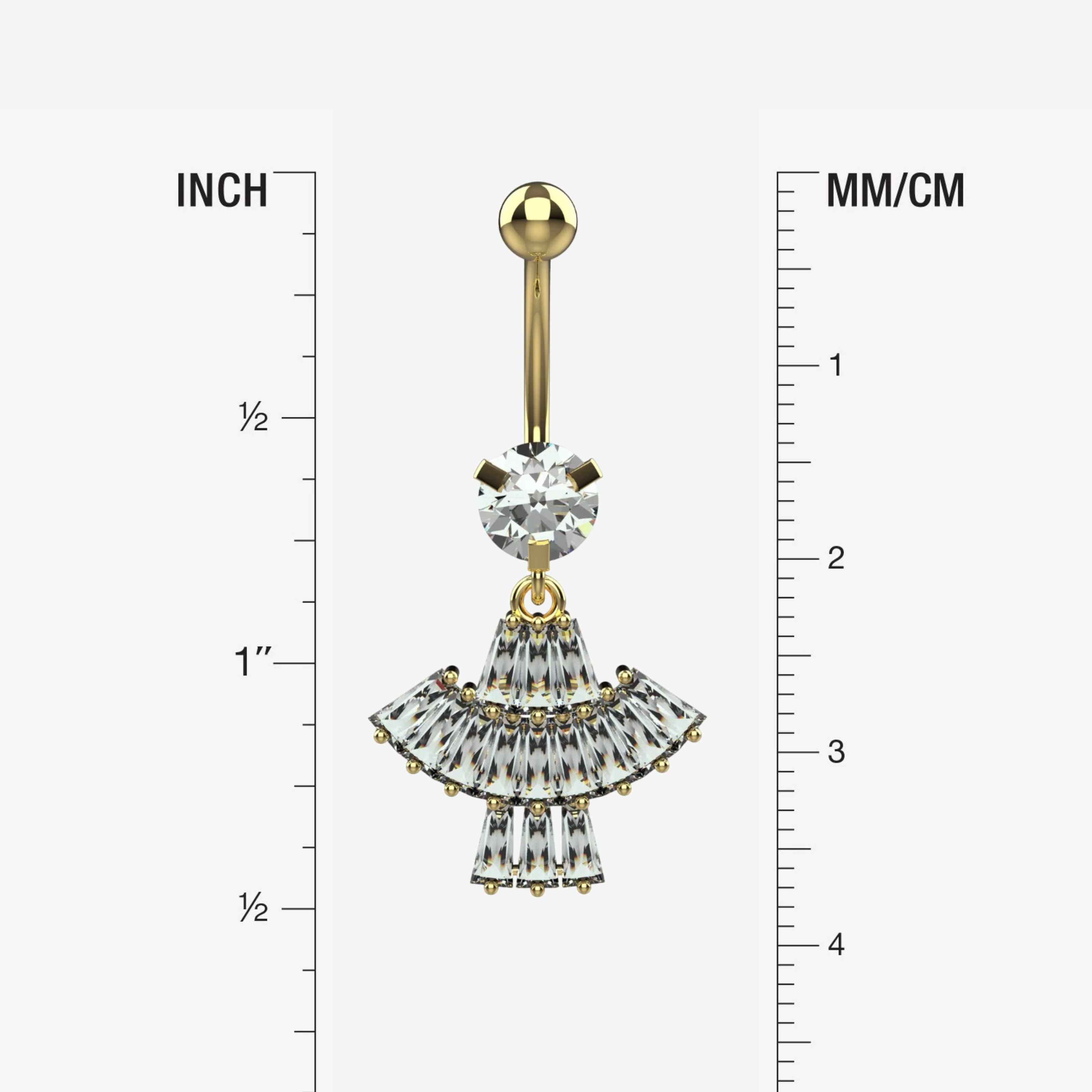 Belly Button Ring Piercing - Size Guide