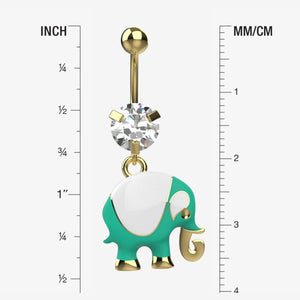 Silver Belly Button Ring Piercing - Size Guide