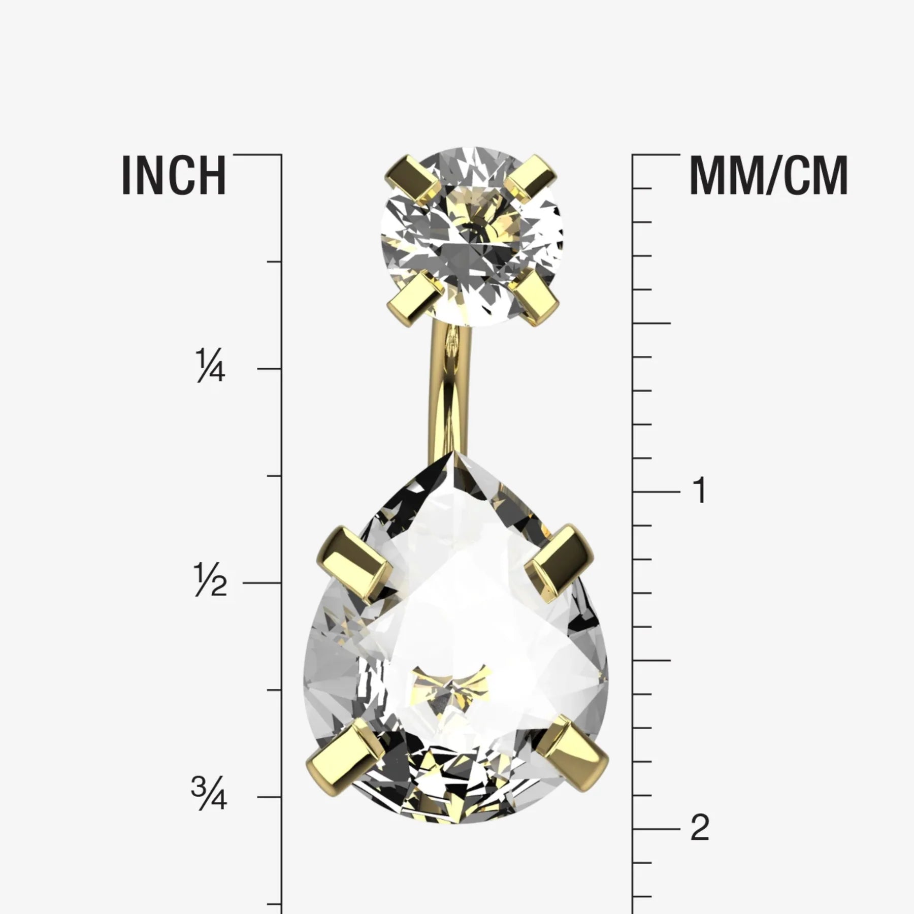 Belly Ring Jewellery - Size Guide