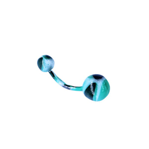 colorful belly ring piercing - stylish belly jewellery for women - IndoLibas
