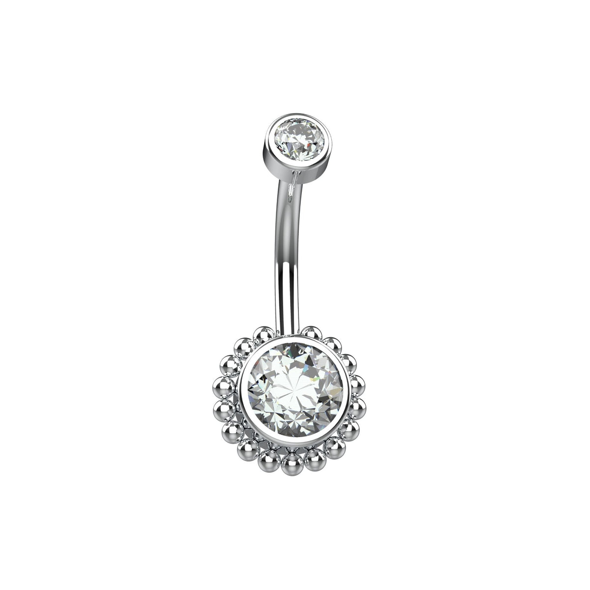 Crystal Belly Button Ring - Belly Rings for Women - IndoLibas