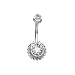 Crystal Belly Button Ring - Belly Rings for Women - IndoLibas