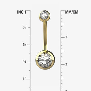 Crystal Belly Button Ring – Sparkling Navel Piercing Jewelry - IndoLibas