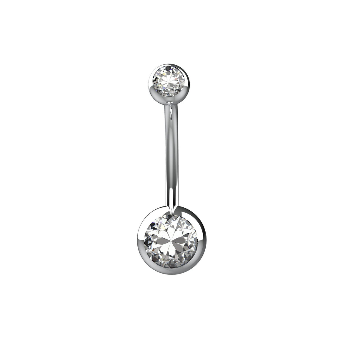 Crystal Belly Button Ring – Sparkling Navel Piercing Jewelry - IndoLibas