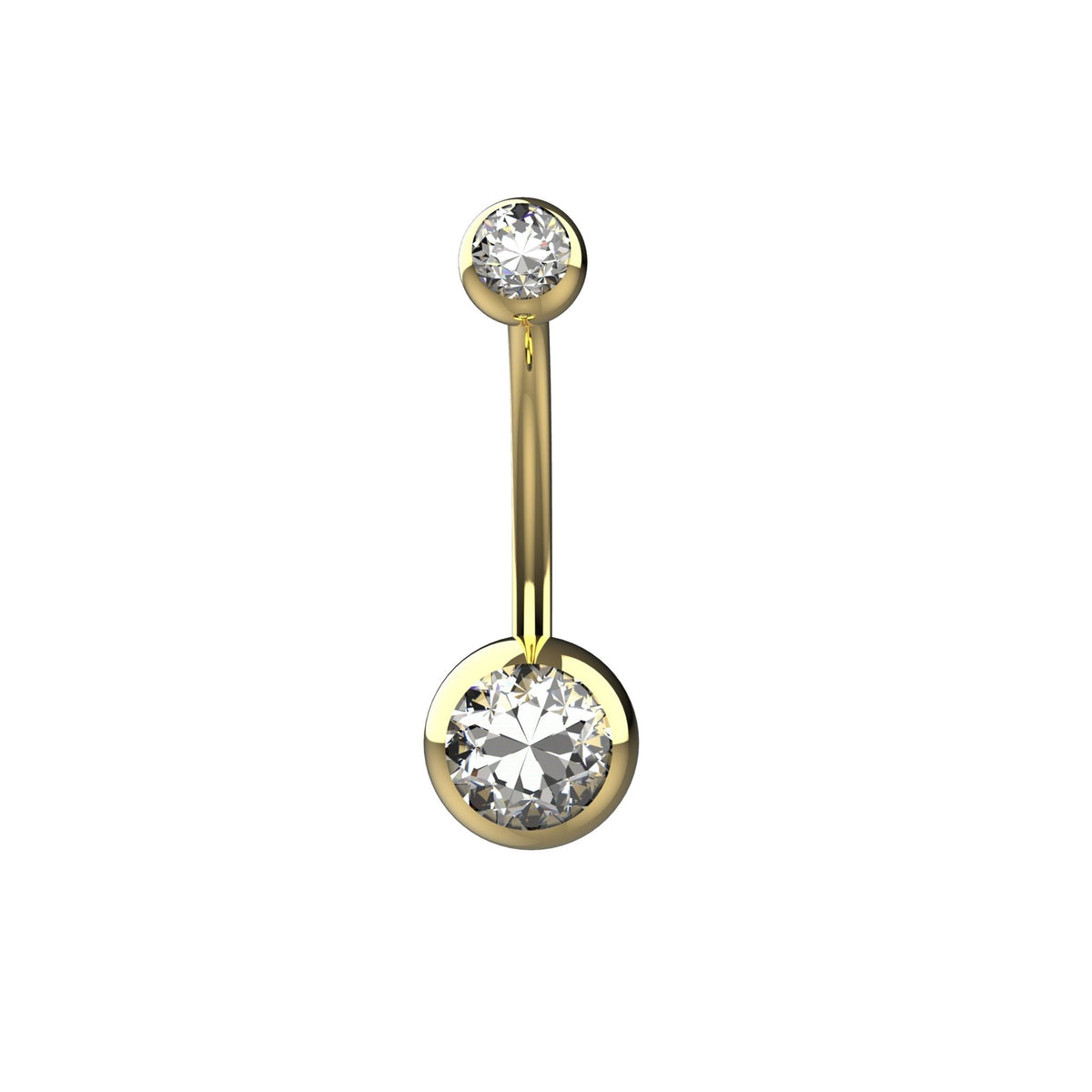Crystal Belly Button Ring – Sparkling Navel Piercing Jewelry - IndoLibas