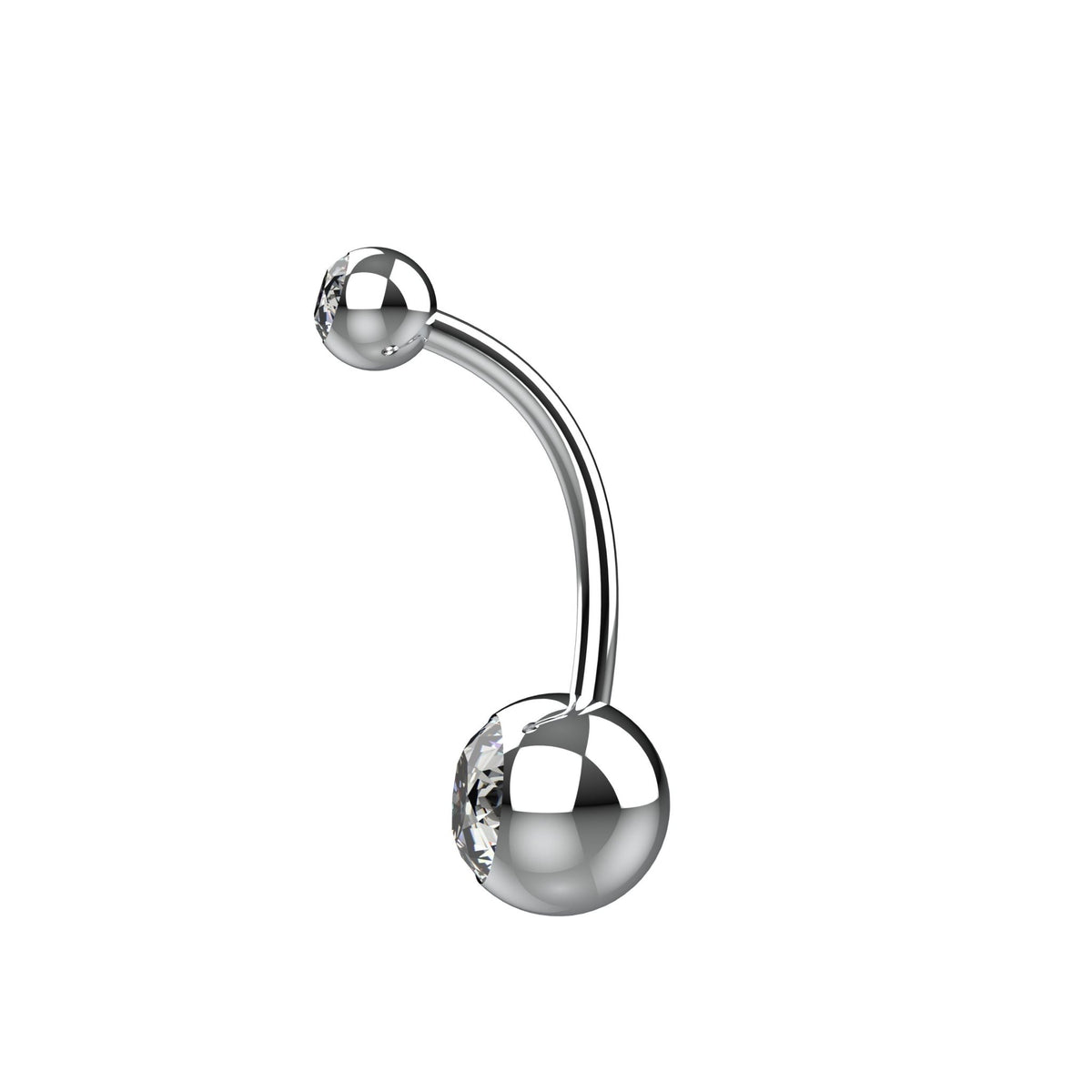Crystal Belly Button Ring – Sparkling Navel Piercing Jewelry - IndoLibas