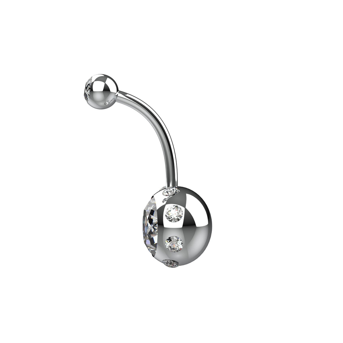 Crystal Navel Ring – Tummy Button Piercing Jewelry - IndoLibas