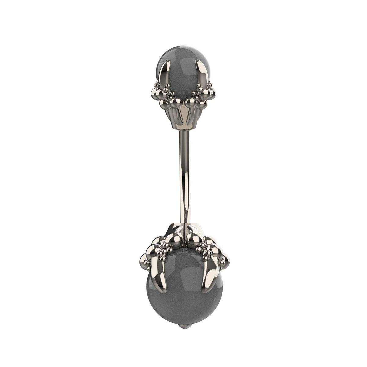 cute silver belly button ring - dainty navel piercing jewellery belly rings - IndoLibas
